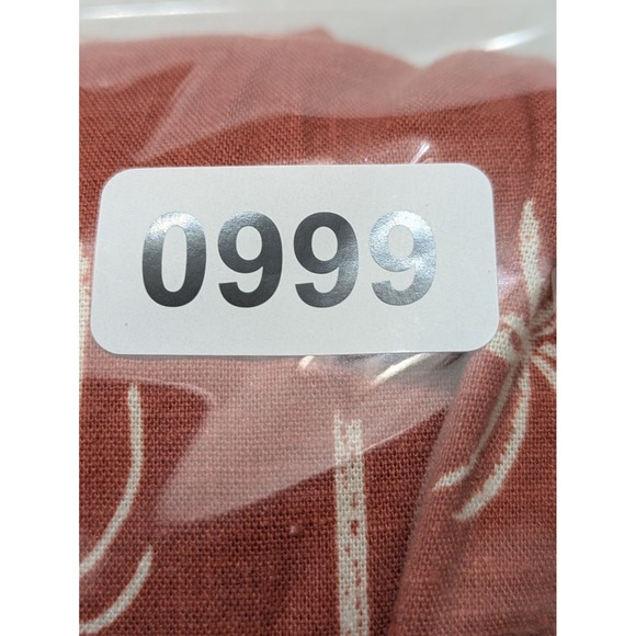 Marine Layer Hemp Burnt Orange Short Sleeve Palm Tree Midi Wrap Dress Small - Picture 14 of 14